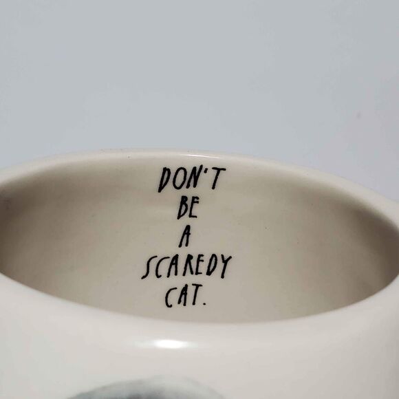 Early M Studios Rae Dunn Scaredy Cat Mug Halloween - Picture 2 of 6